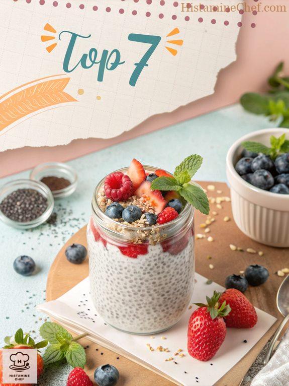 healthy berry chia dessert