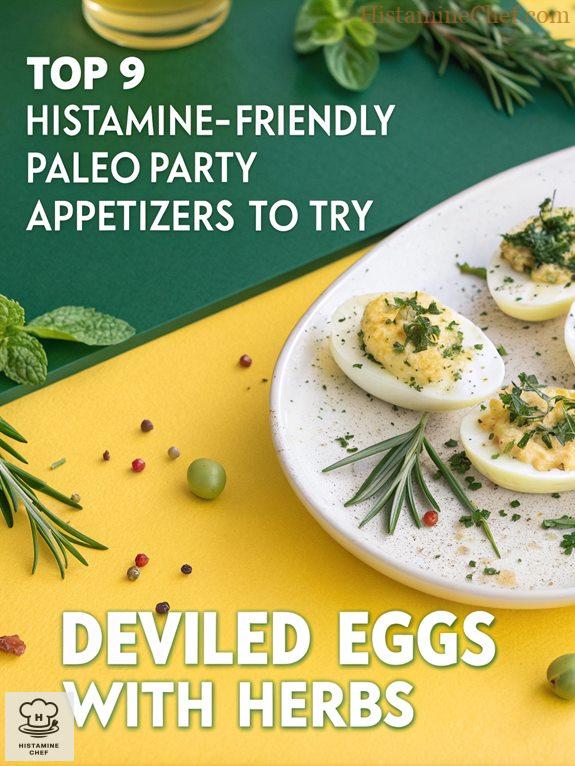 herb infused deviled eggs