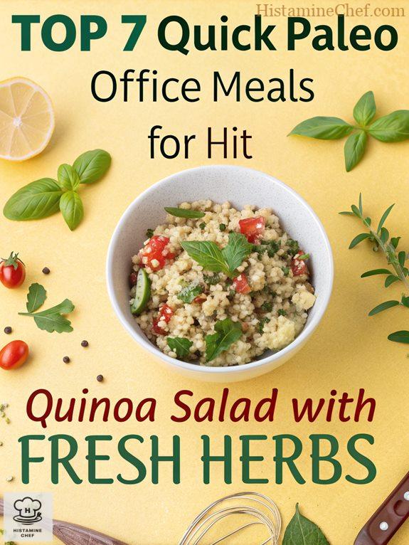herb infused quinoa salad