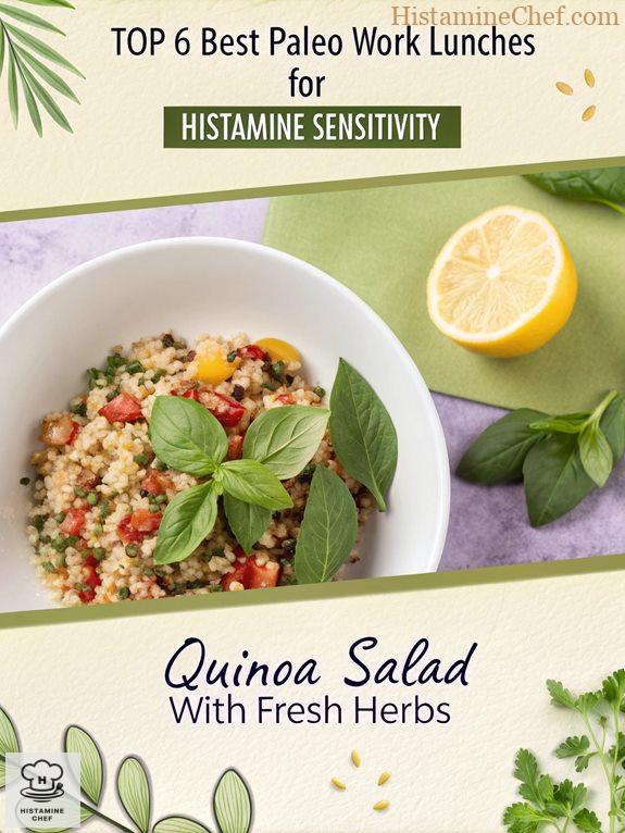 herb infused quinoa salad