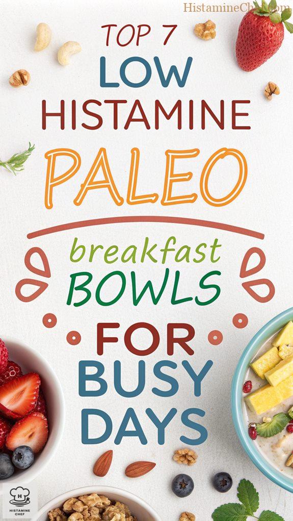 low histamine breakfast bowls