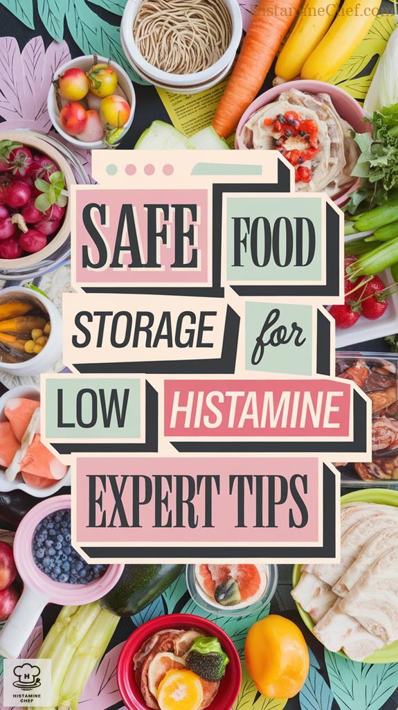 low histamine food storage