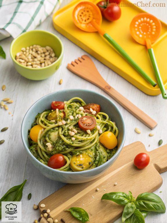 pasta alternative zucchini pesto