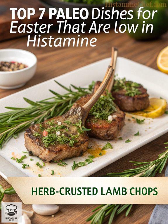savory herb crusted lamb chops