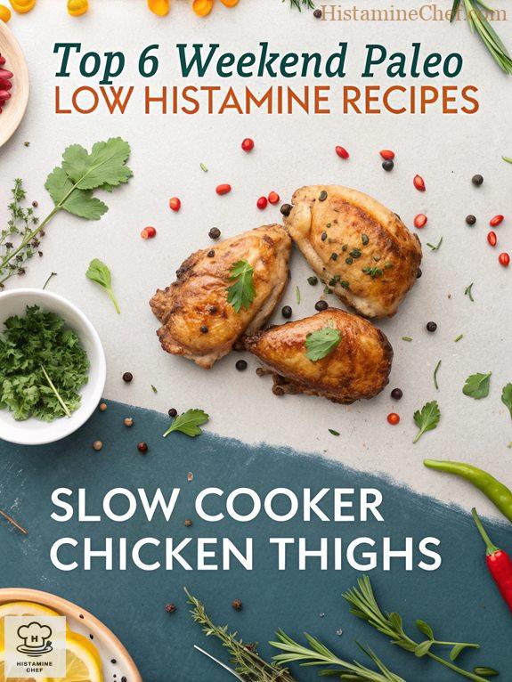 tender slow cooked thighs