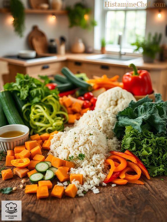 vegetable alternatives for histamine