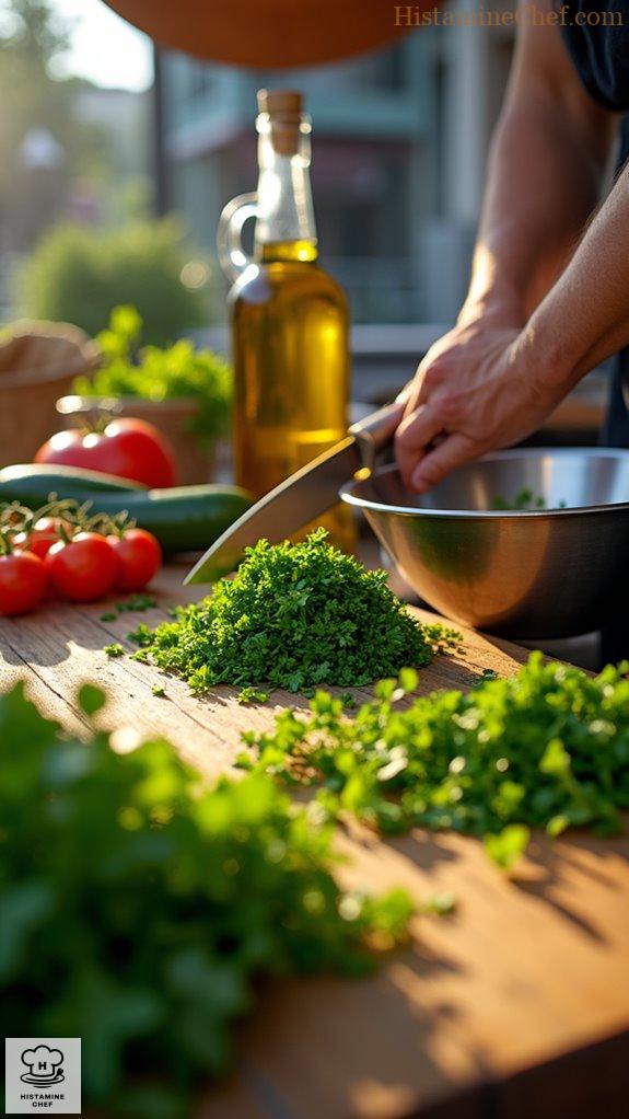 fresh herbs vibrant tabouleh