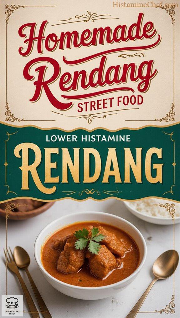 homemade low histamine rendang