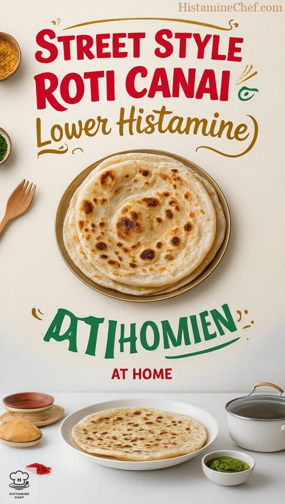 homemade low histamine roti