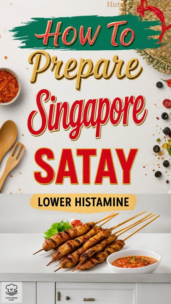 lower histamine satay preparation