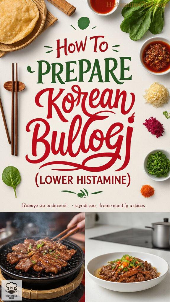 prepare low histamine bulgogi