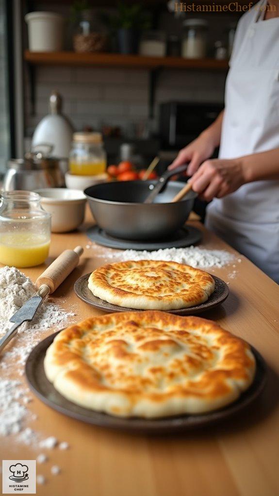 spelt flour roti preparation