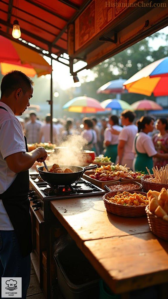 vibrant filipino street food