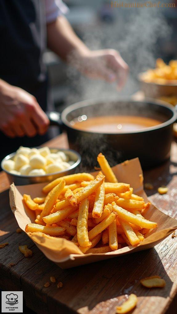 crispy fries with gravy