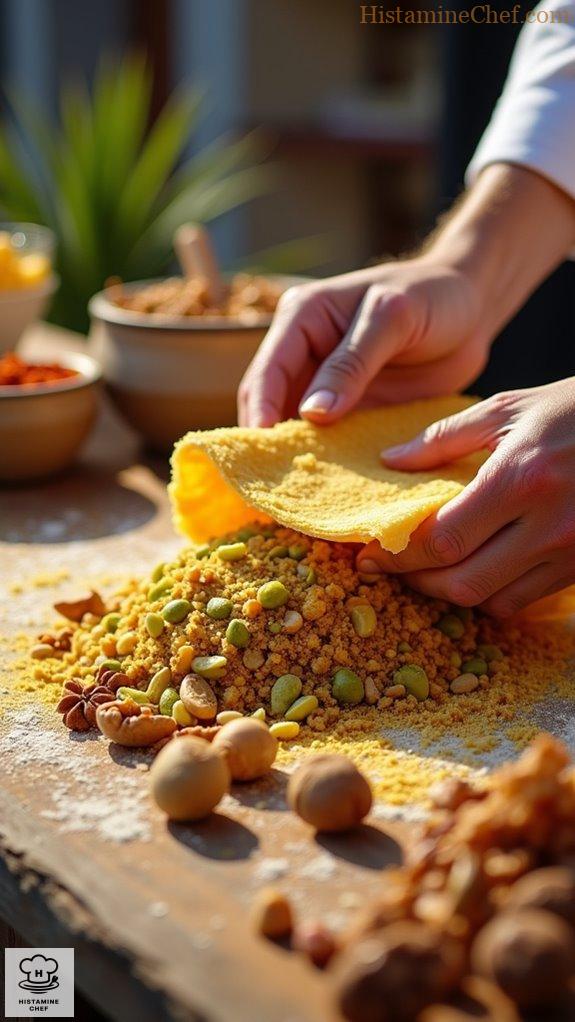freshly baked iranian baghlava