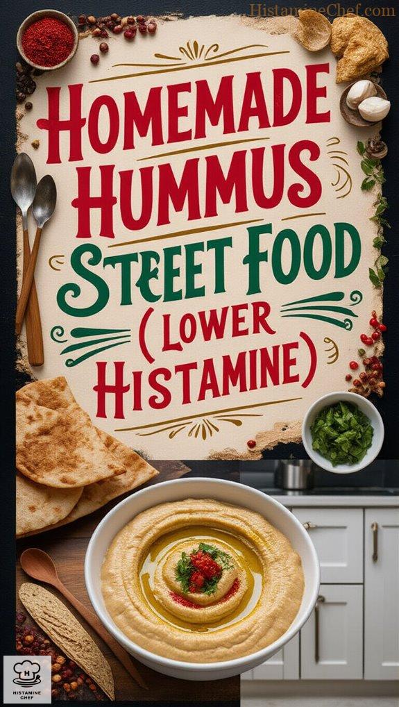 Homemade Hummus Street Food (Lower Histamine)