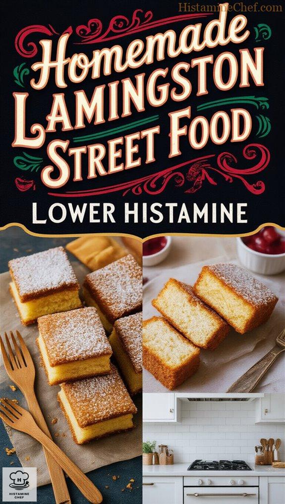 Homemade Lamington Street Food (Lower Histamine)