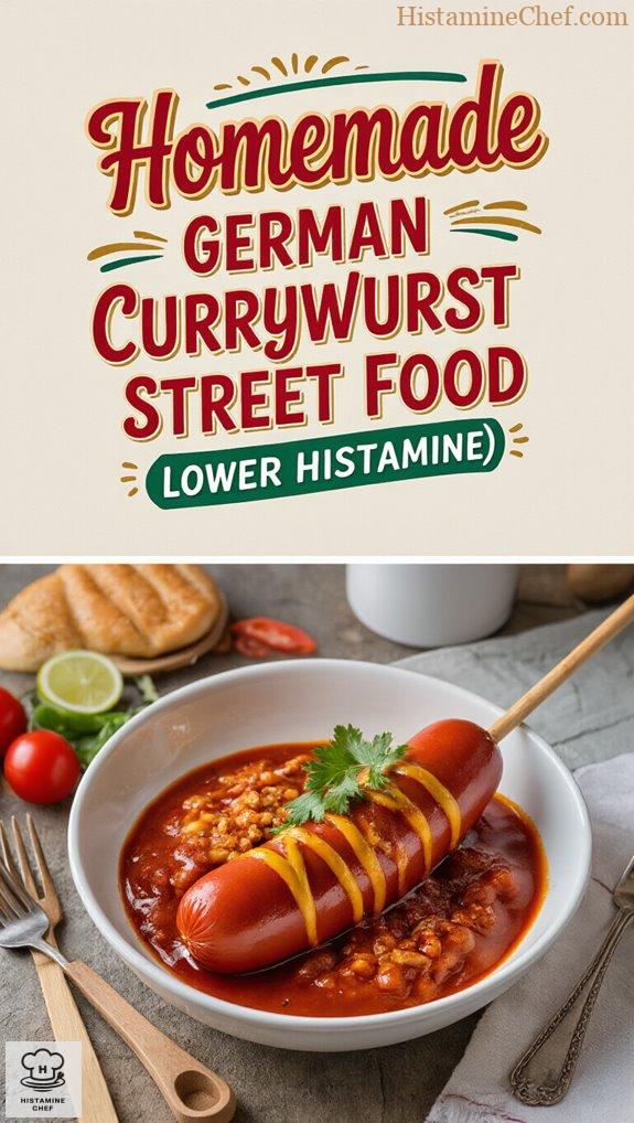 Homemade German Currywurst Street Food (Lower Histamine)