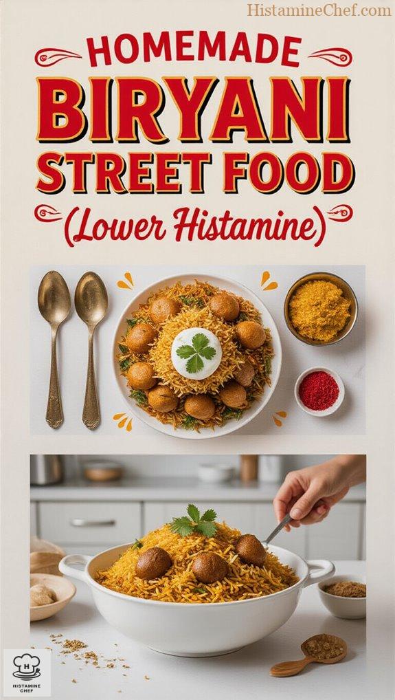 lower histamine biryani recipe