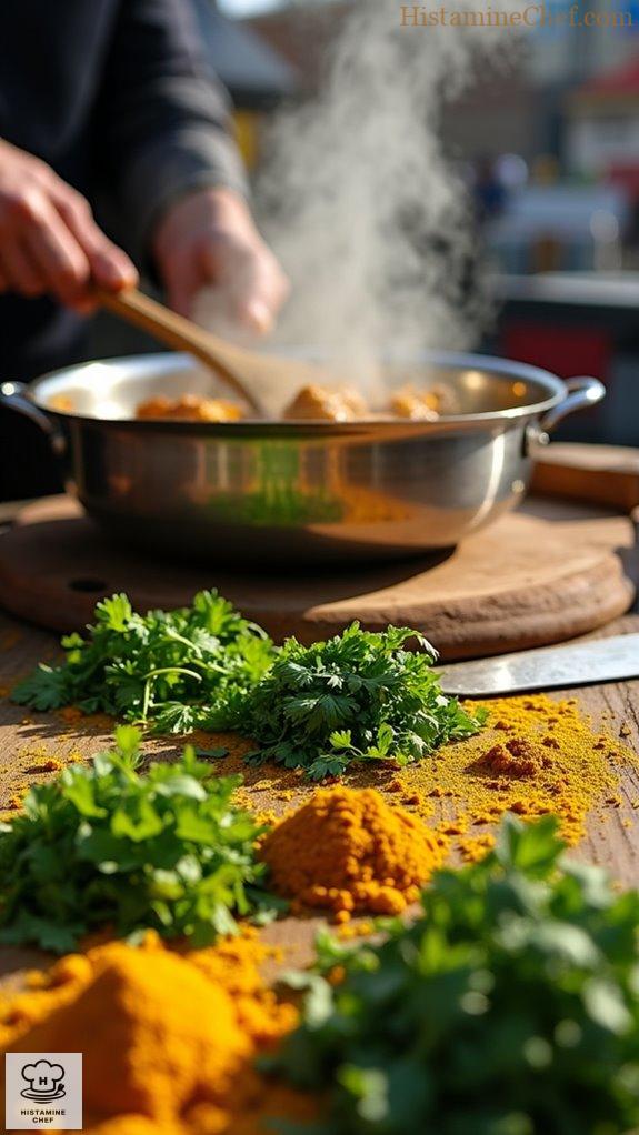 urban street food preparation