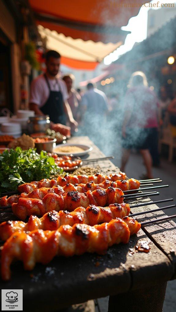 vibrant iranian street markets